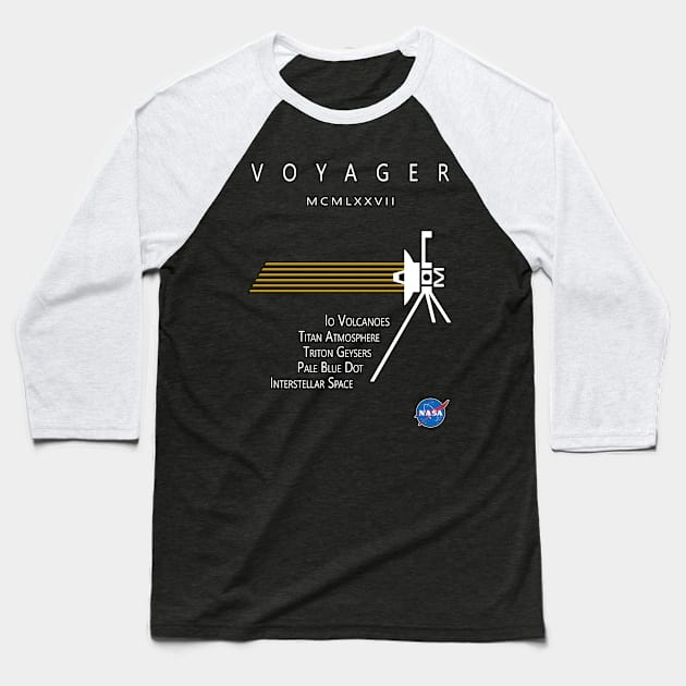 Voyager Baseball T-Shirt by TrashCanTees